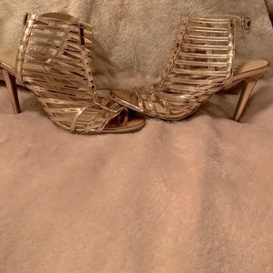 Christian Surinam Rose Gold strap 3 1/2 inch heel